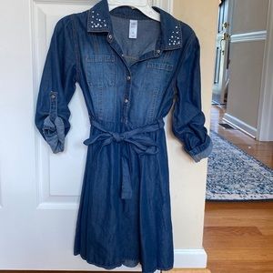 Justice Blue Denim Kids Casual Dress